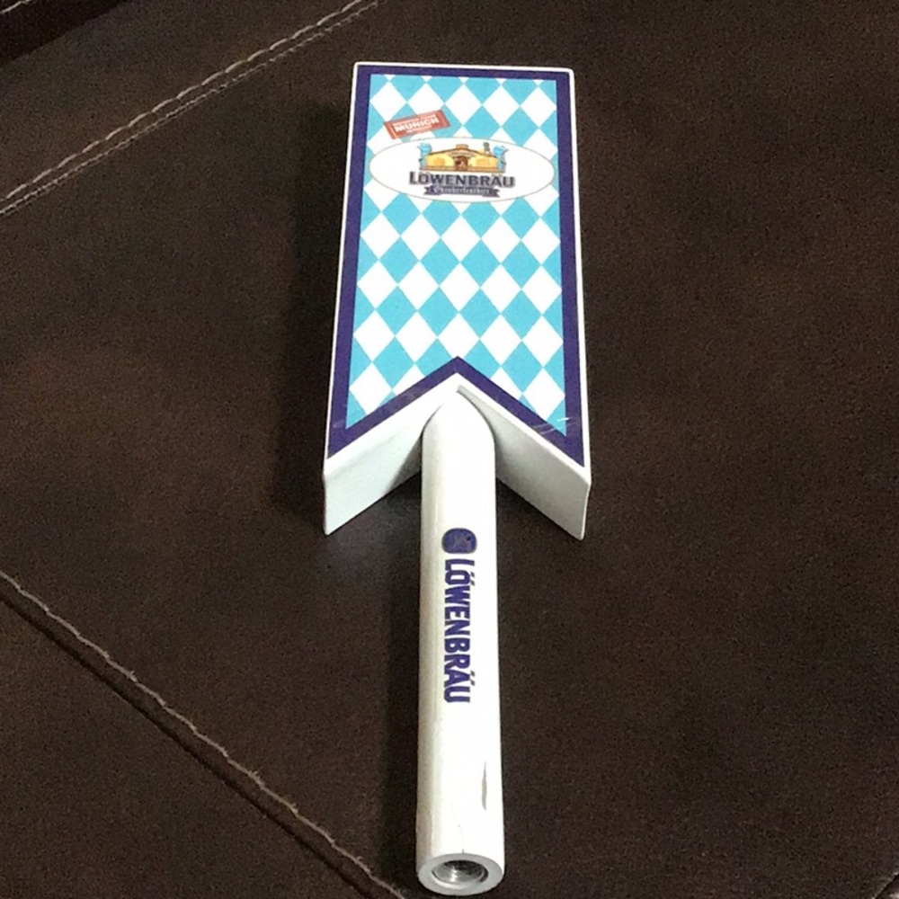🍻 Vintage Lowenbrau Oktoberfest Bier Keg Tap Handle Munich Octoberfest, 12”